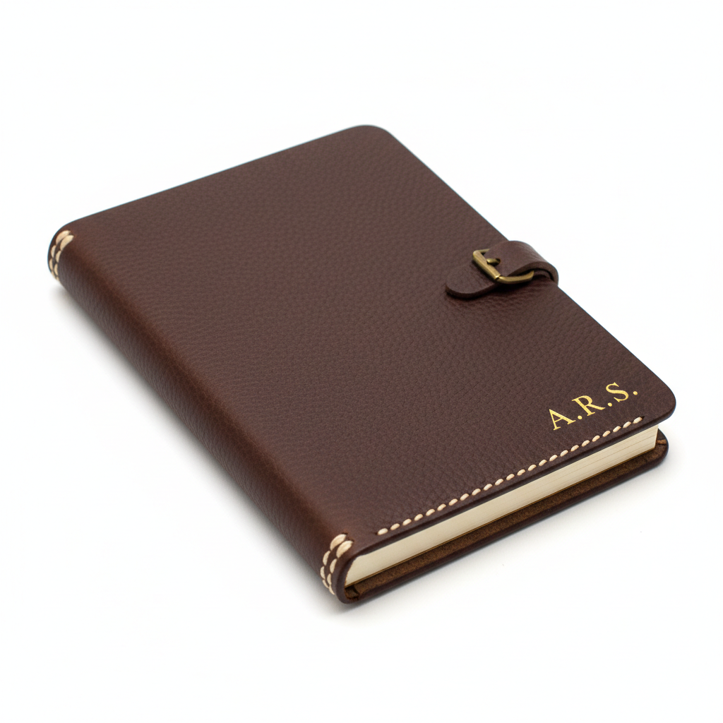 Director's Notebook - Initials Embossing Detail