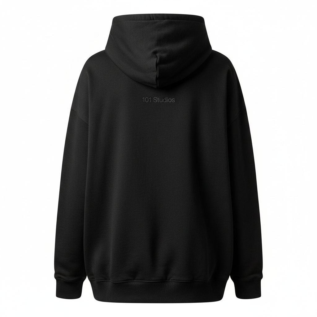 101 Studios Premium Hoodie - Back View