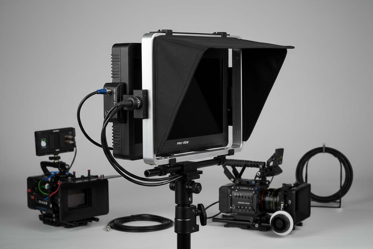 Professional Monitor Hood - Attached to Monitor