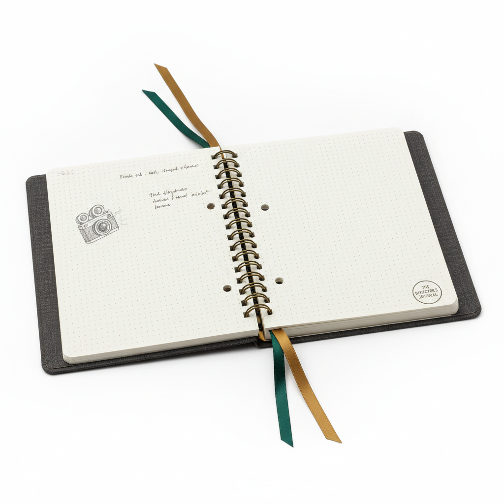 101 Studios Filmmaker's Notebook - Open Pages with Dotted Grid